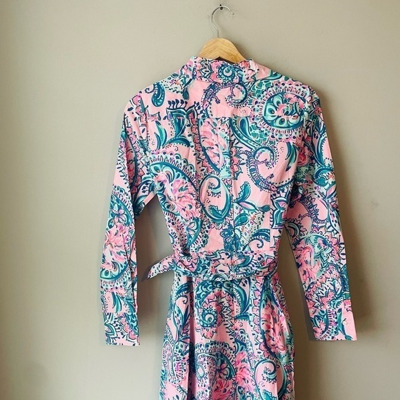 Lilly Pulitzer Mira Shirtdress Long-Sleeve RARE - Picture 9 of 10